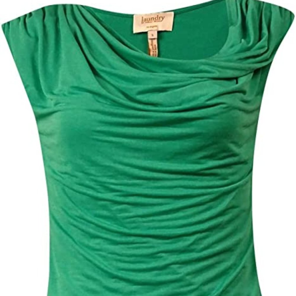 Laundry by Shelli Segal Women's Twisted Cowl Jersey Blouse